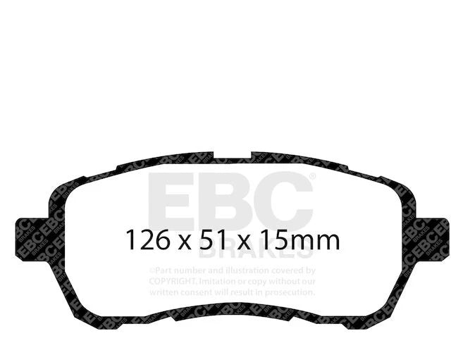 Front Brake Pad Set for Mazda 2 (2011–2014) RX121CQ