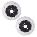 Set of 2 Drilled Floated Front Brake Disc Rotors 365mm for Audi RS4 (2006–2012)