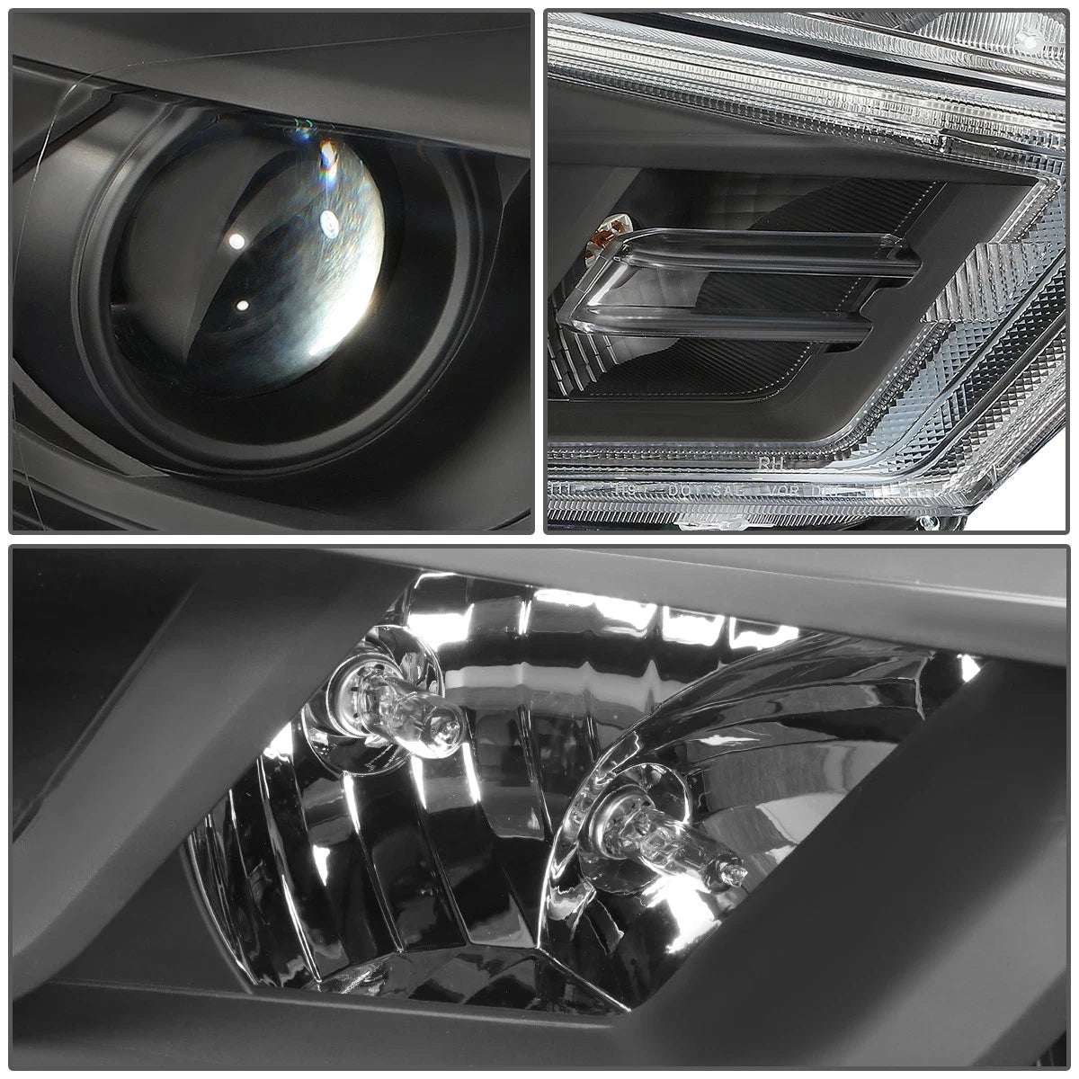 OE Style Chrome Amber Right Side LED Projector Headlight for Nissan Maxima (2016–2018)