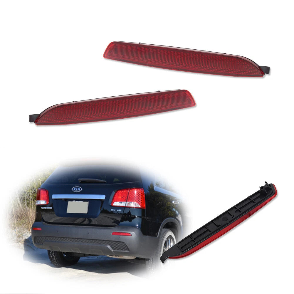 Set of 2 Rear Bumper Reflectors for Kia Sorento (2011–2013)