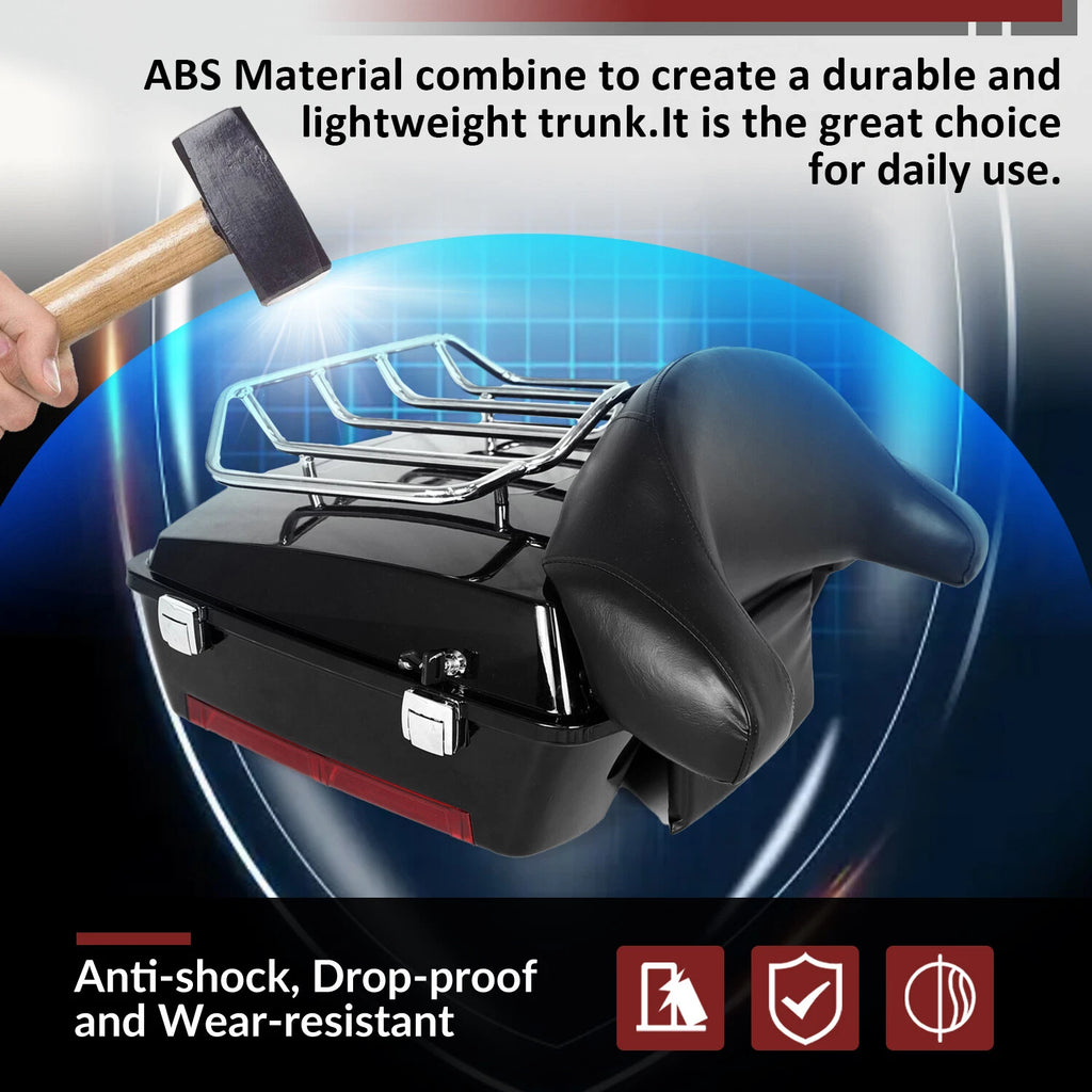 Backrest Rack for Harley Davidson Touring Road Street Glide (1997–2013)