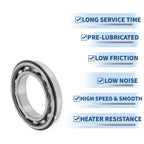 Deep Groove Ball Bearing 6013NR for Scooter Skateboard Wheel (P0 65x100x18mm)