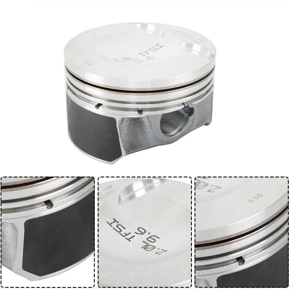 2.0T Piston & Ring Assembly Oversize +0.5 for VW Amarok Jetta Audi A4 Q5