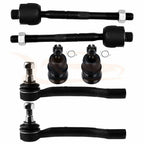 Set of 6 Tie Rods and Lower Ball Joints for Honda Pilot (2003–2005)