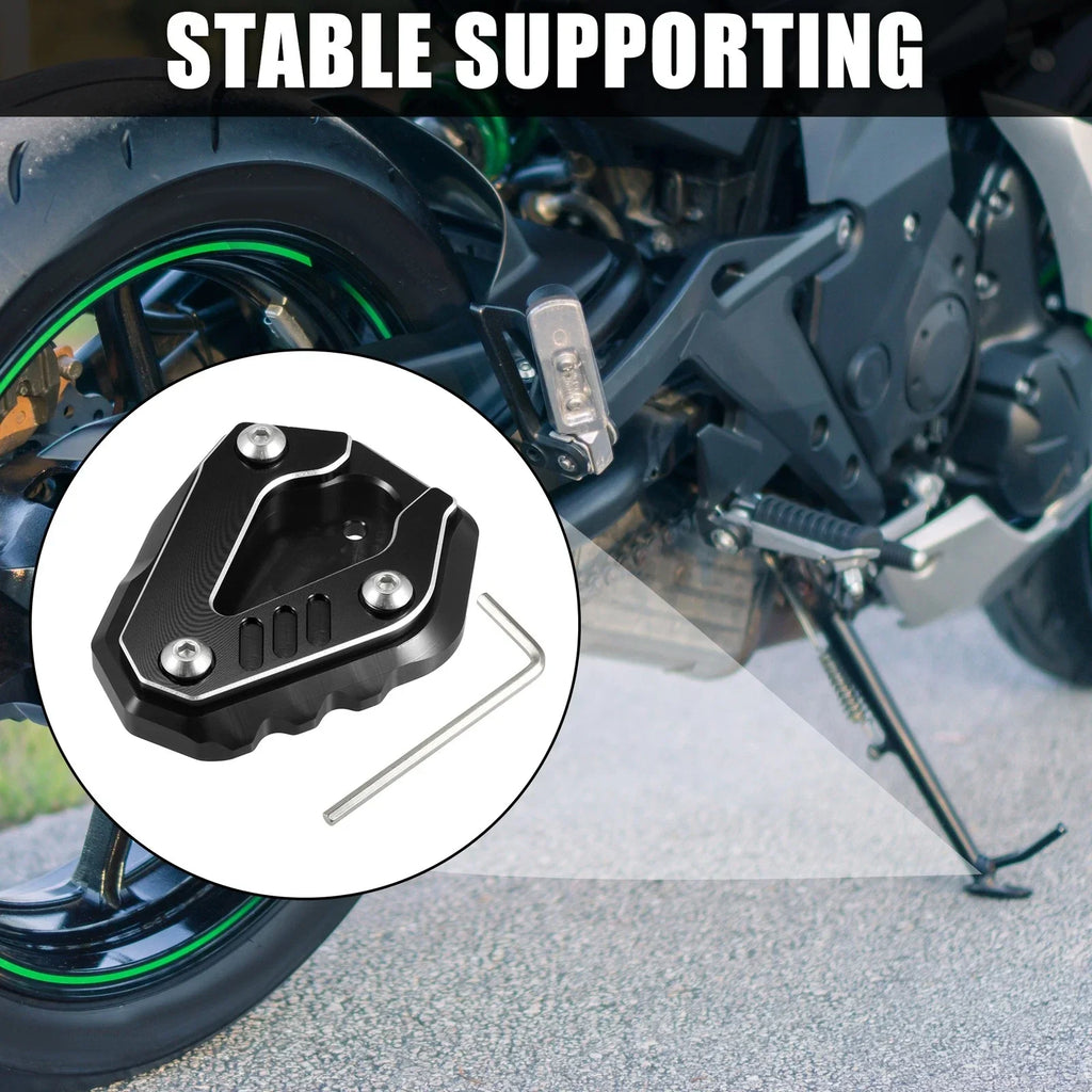 1 Set Aluminum Black Motorcycle Kickstand Pad for BMW S1000RR (2019 - 2023)