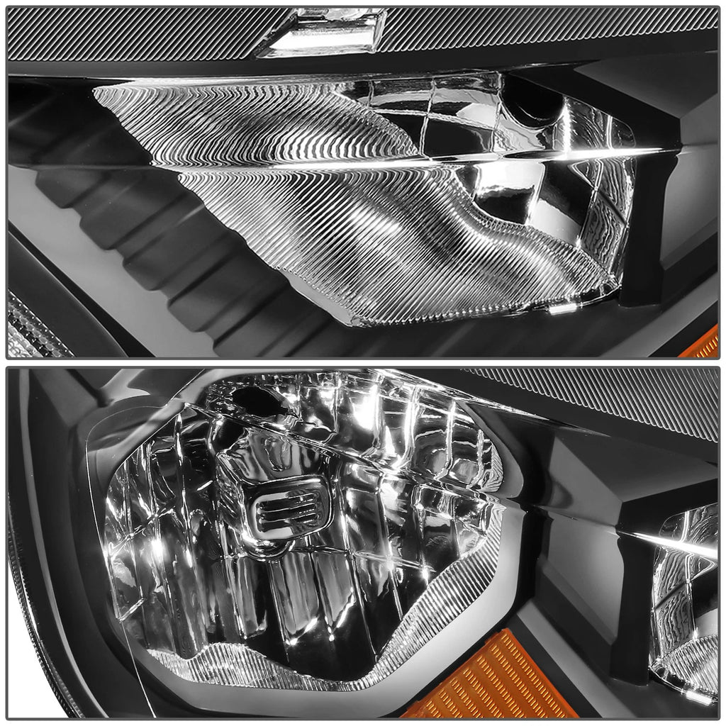 Factory Style Headlights for Ford Ranger XL XLT (2019–2023) Black/Amber