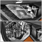 Factory Style Headlights for Ford Ranger XL XLT (2019–2023) Black/Amber