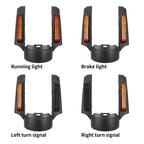 Matte Carbon Fiber Rear Fender Fascia LED Light for Harley Road Glide (2014–2023)