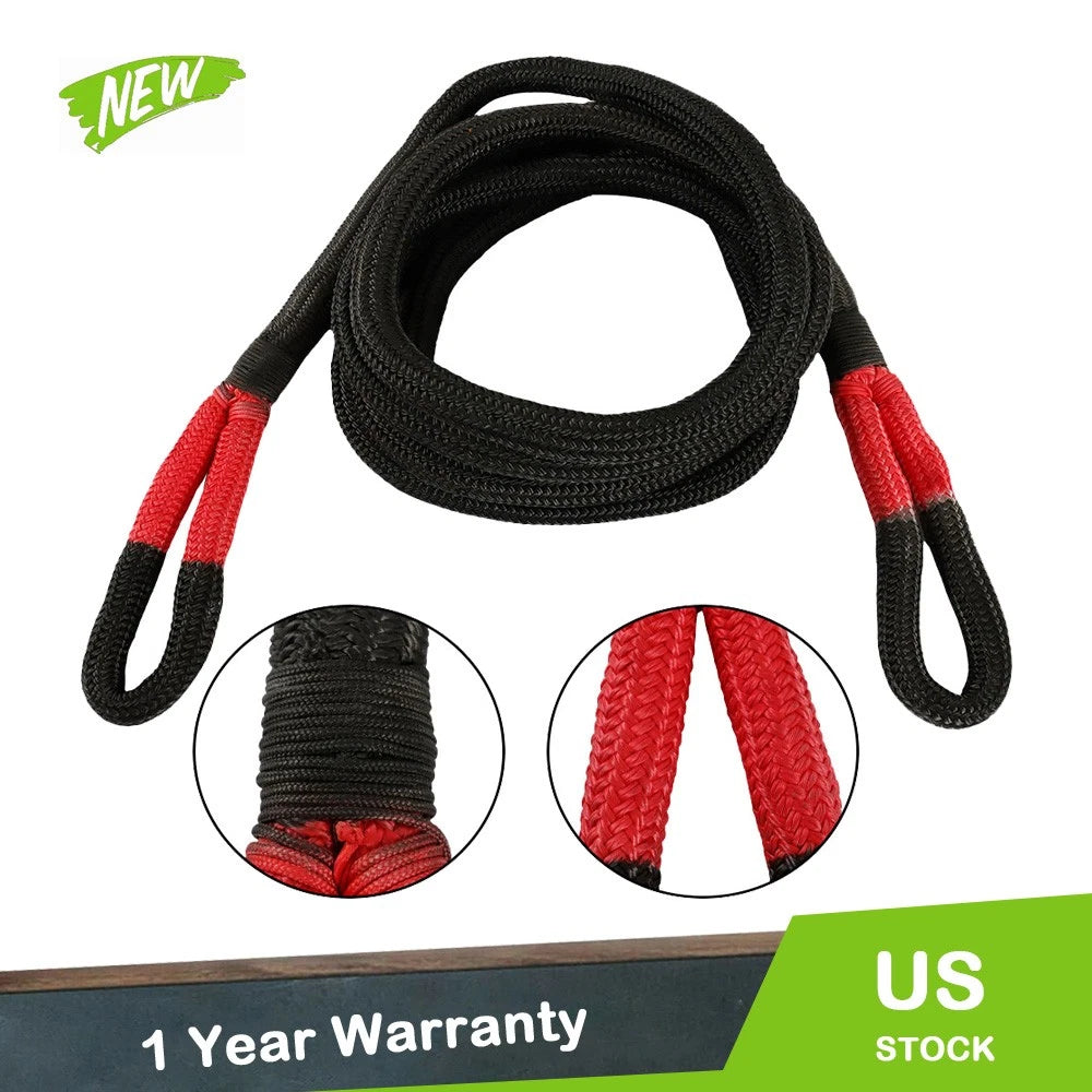 Heavy Duty Tow Rope 1" x 20' for Recovery (33900 lbs)