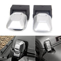 2X Silver Gladiator Hood Lock Latch for Jeep Wrangler JL & JT (2018–2021)