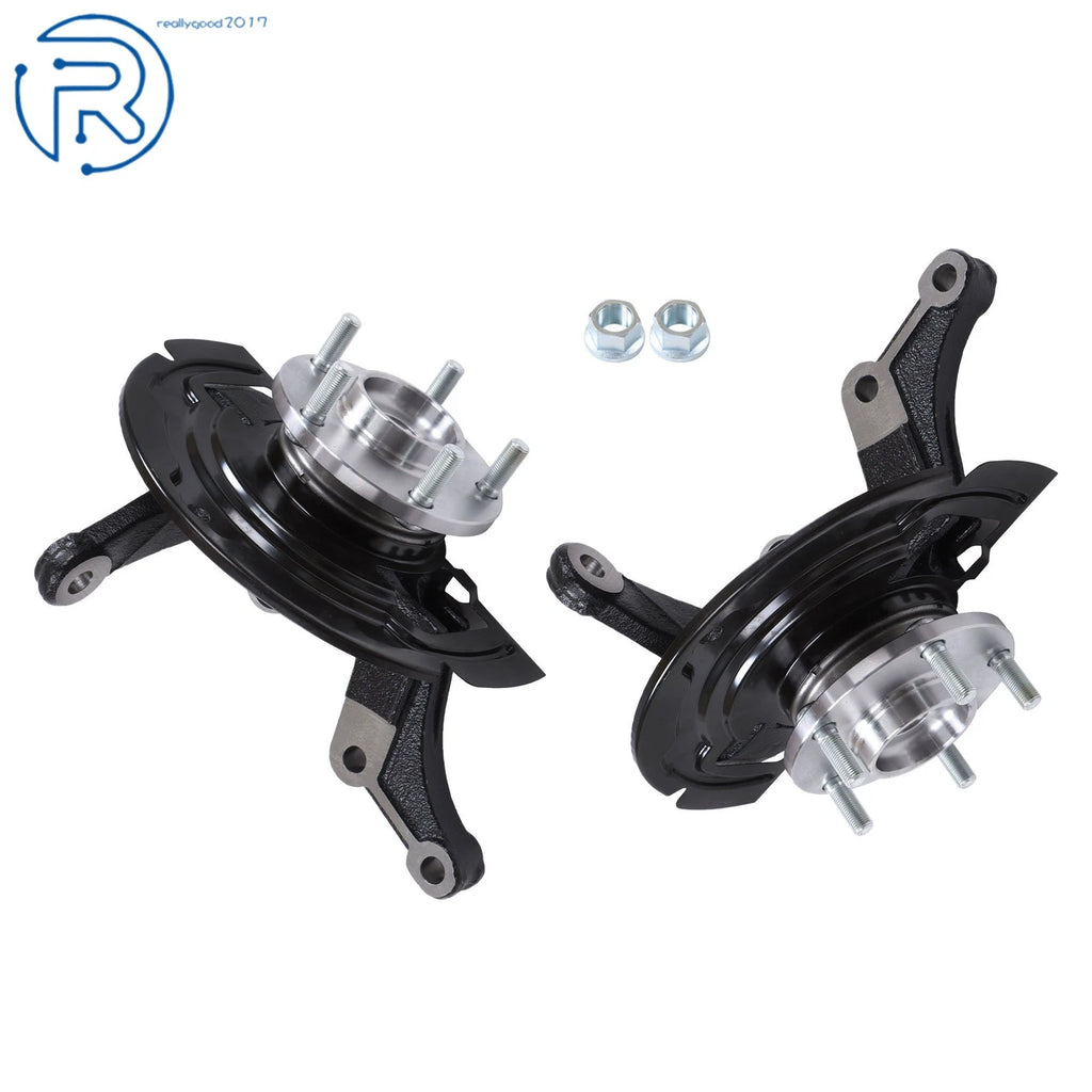 2X Front Wheel Hub Bearing & Steering Knuckle for Nissan Altima Maxima (2004–2006)