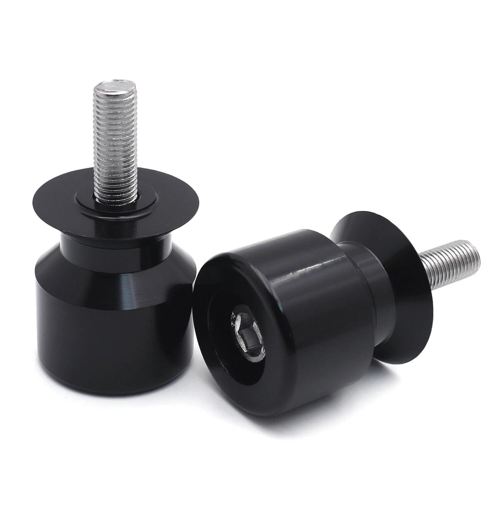 Black Swingarm Spool 10mm Thread for Kawasaki Ninja 250R (2008–2011) / 650R (2006–2011) / ZX-10R