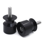 Black Swingarm Spool 10mm Thread for Kawasaki Ninja 250R (2008–2011) / 650R (2006–2011) / ZX-10R