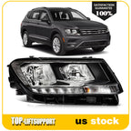 Right Side LED Headlight with Bulb for Volkswagen Tiguan (2018–2021)