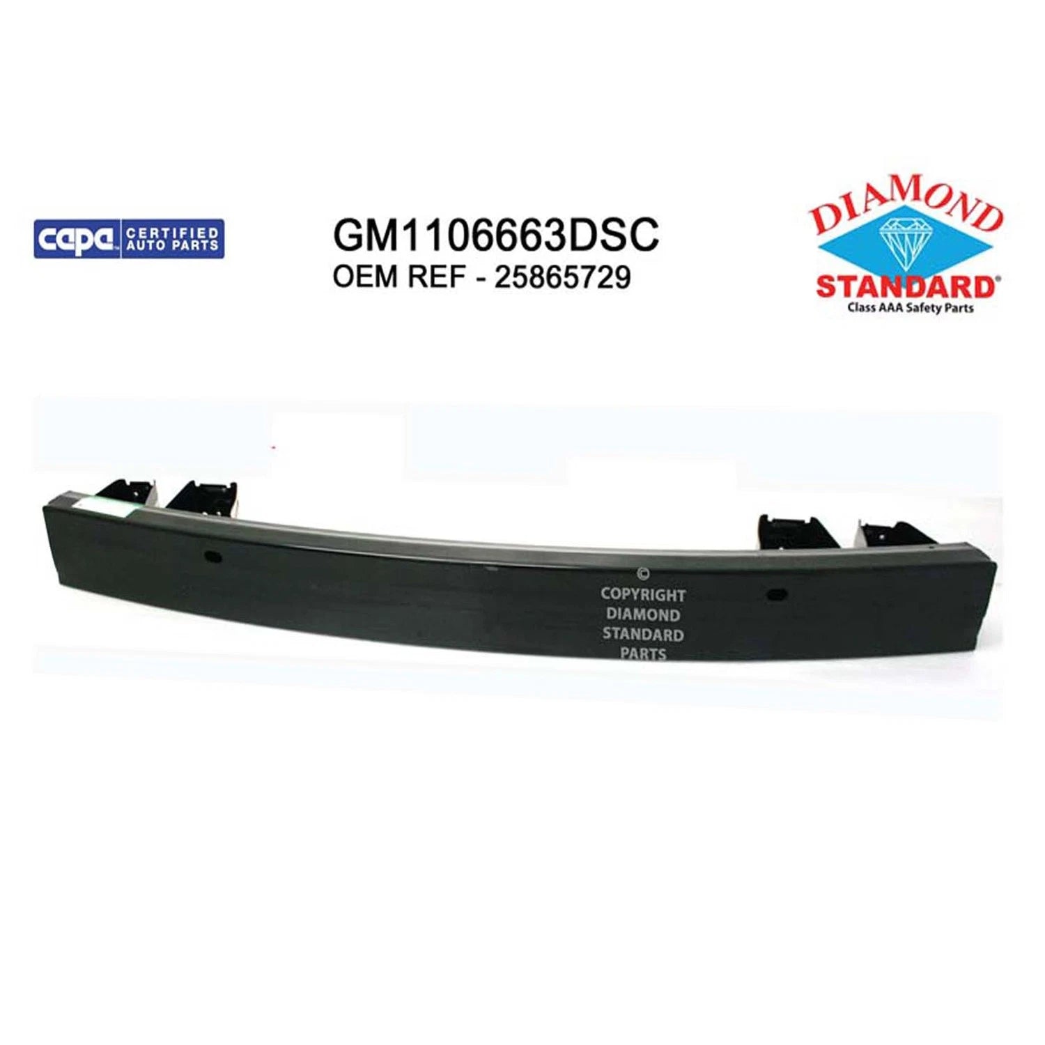 Replacement Steel Rear Bumper Impact Bar for See Compatibility Chart