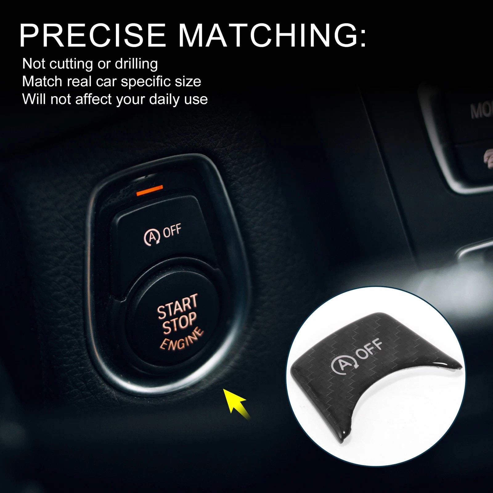 Start Stop Button Cover Sticker for BMW 3 4 Series (G20 F30 F31)