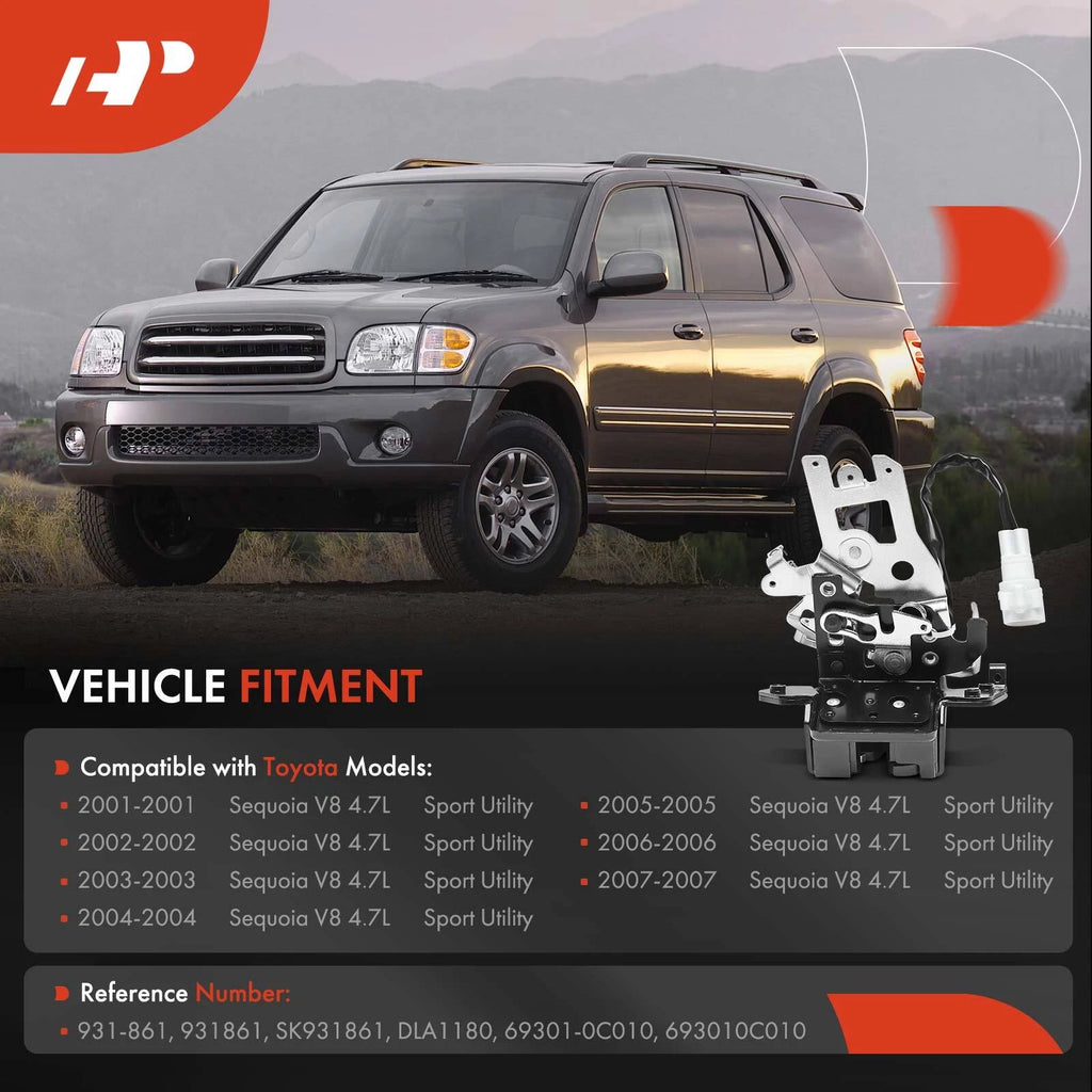 Rear Tailgate Door Lock Actuator for Toyota Sequoia (2001-2007)