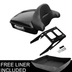 Chopped Trunk Backrest Pad Mount Rack for Harley Sport Glide FLSB (2018–2023)