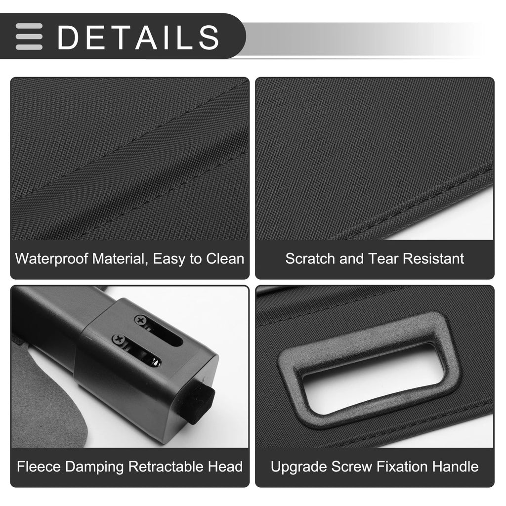 Retractable Cargo Cover for Lexus RX270 RX350 RX450H (2010–2015) Gloss Black