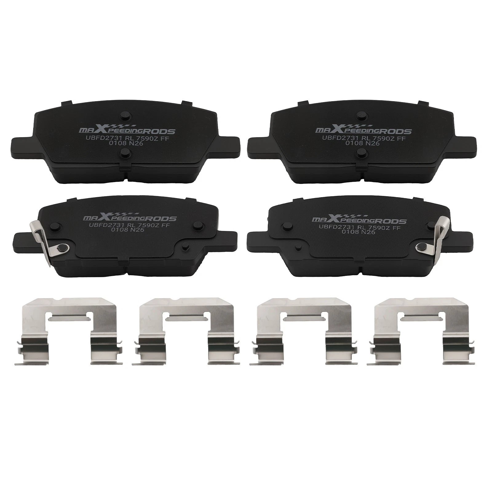 Set of 4 Front Ceramic Brake Pads for Buick Encore (2018–2022)