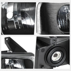 Right Side Headlight Lamp for Express Savana 1500-4500 (2003–2024) Black