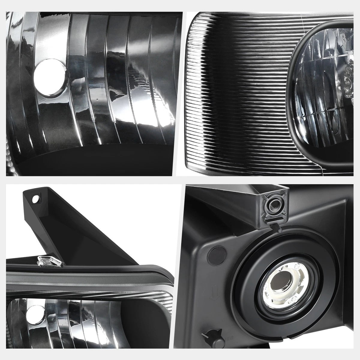 Right Side Headlight Lamp for Express Savana 1500-4500 (2003–2024) Black