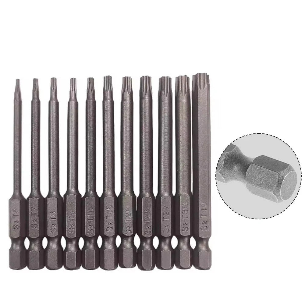 11pcs 75mm Hex Torx Screwdriver Bits Set