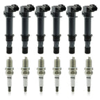 6pc spark plugs & ignition coil packs UF270 for Jeep Liberty (2002–2008)