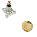 Spindle Assembly & 603988 Spindle Pulley for Hustler Raptor 52" (Fits 604214)