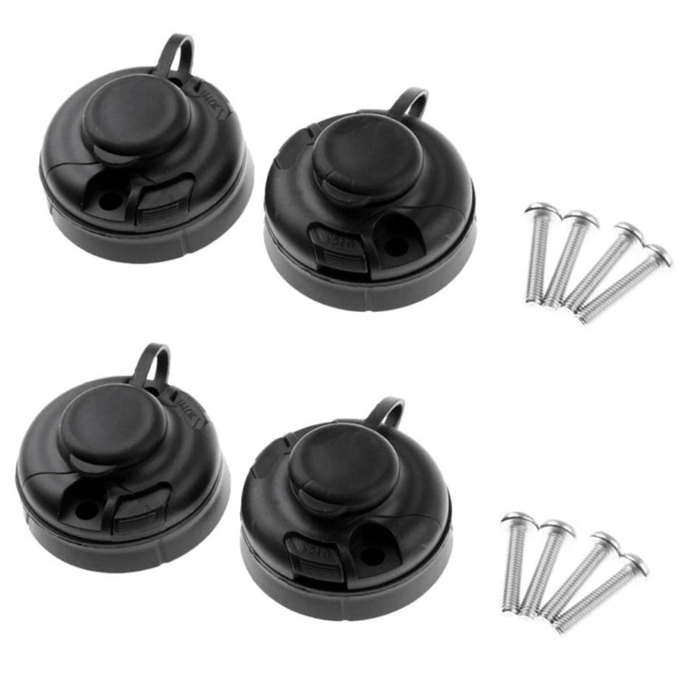 Set of 4 Kayak Boat Fishing Rod Holder Mount Base with 8 Screws