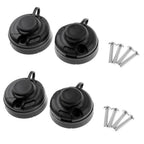 Set of 4 Kayak Boat Fishing Rod Holder Mount Base with 8 Screws