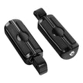 Black Passenger Footpegs for Harley Softail Deluxe Fat Bob (2018–2025)