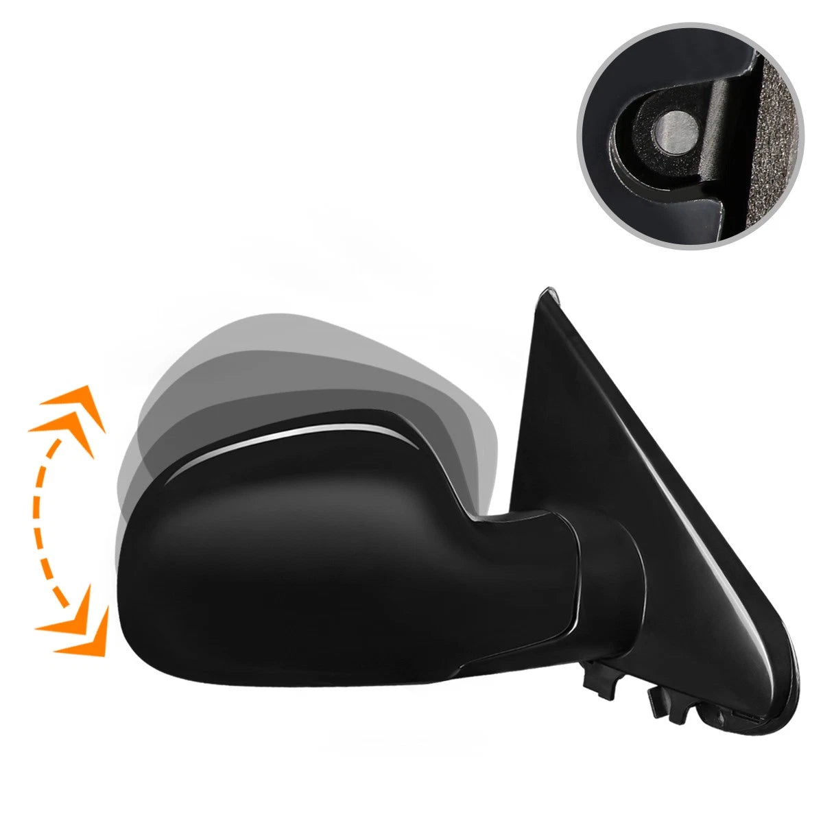 OE Style Manual Side Rear View Door Mirror Right for Caravan/Grand Voyager (1996–2000)