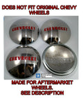 Hubcap Set Stainless Steel Replacement for Chevrolet 1/2 Ton Truck (1947–1953)