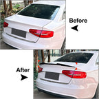 Rear Trunk Lip Spoiler for Audi A4 B8 B8.5 S4 Sedan (2009-2016) Carbon Fiber