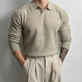 Set of 4 Solid Color Knitted Pullover Sweaters for Polo