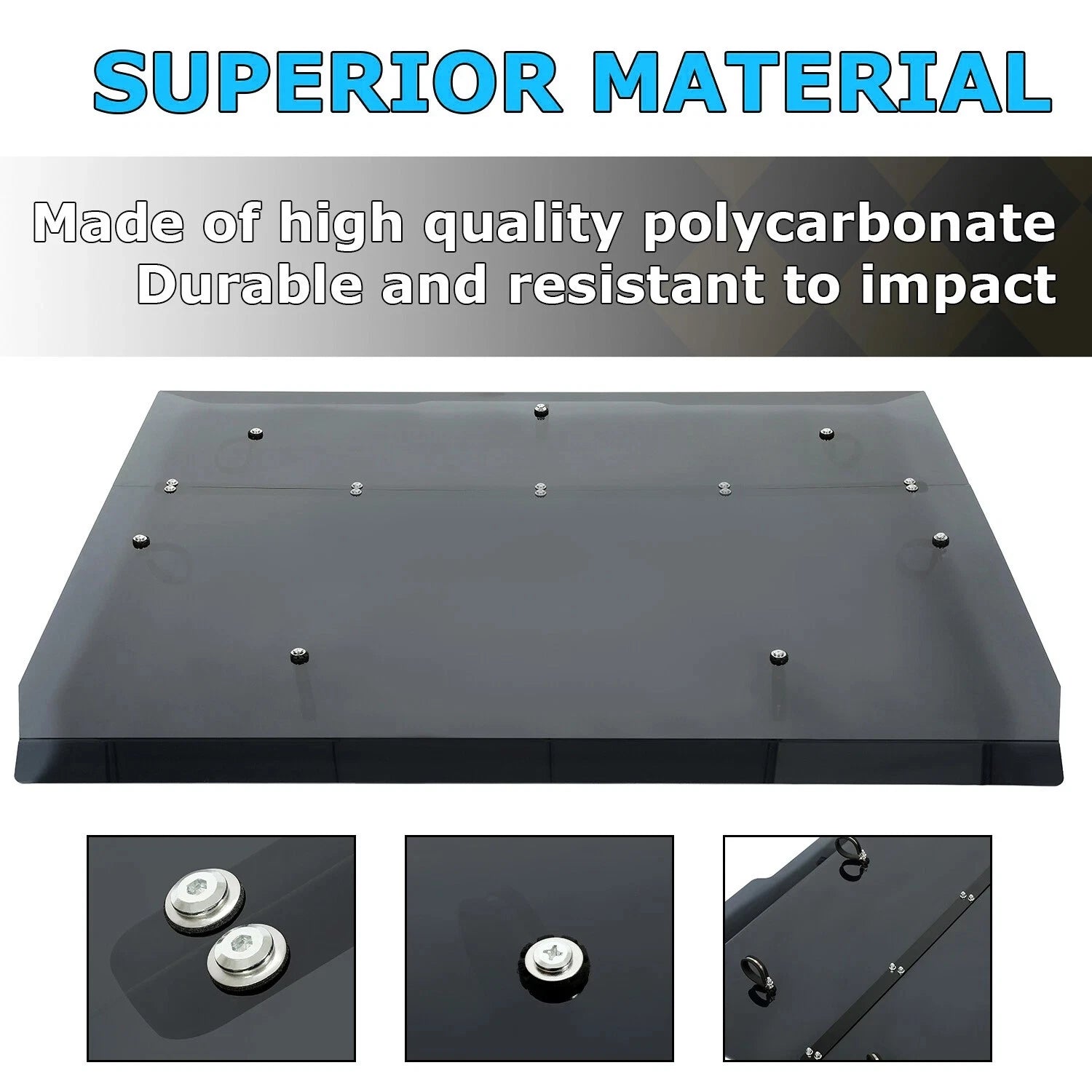 Heavy Duty Smoke Tinted Roof for Can-Am Commander 800/1000/1000R (2014–Present)