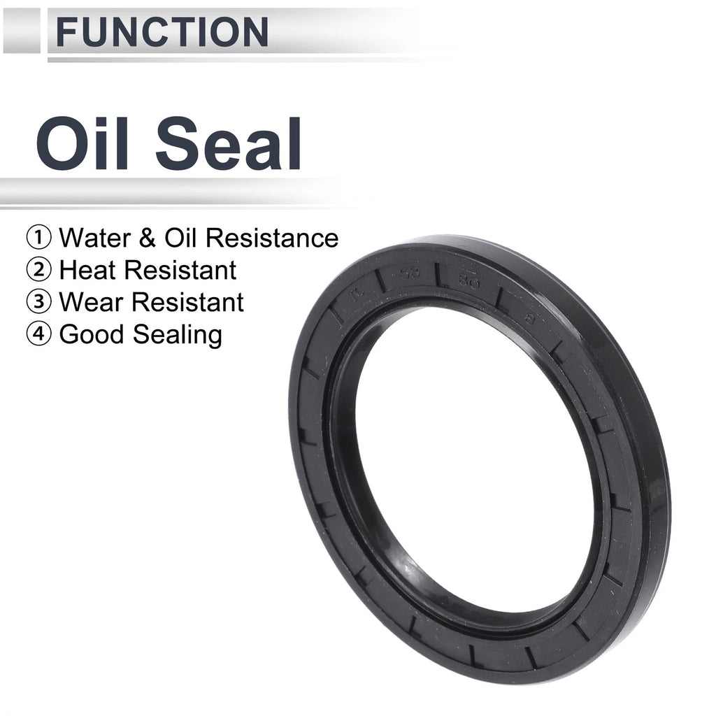 Set of 5 Oil Seal Ring NBR Rubber 58x80x8mm for Rotary Shaft