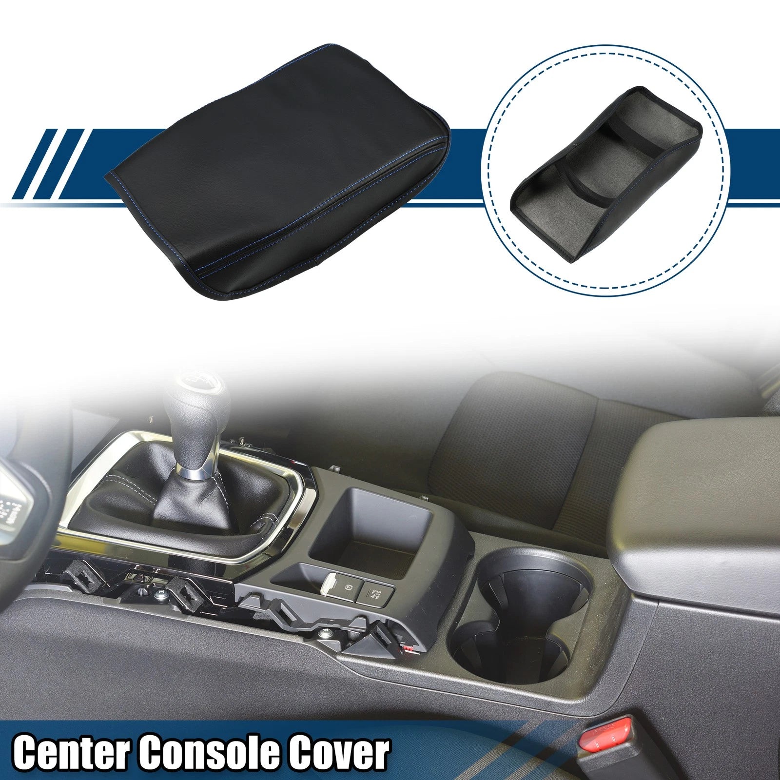 Center Console Armrest Cover for Volkswagen Arteon (2018–2023) Black