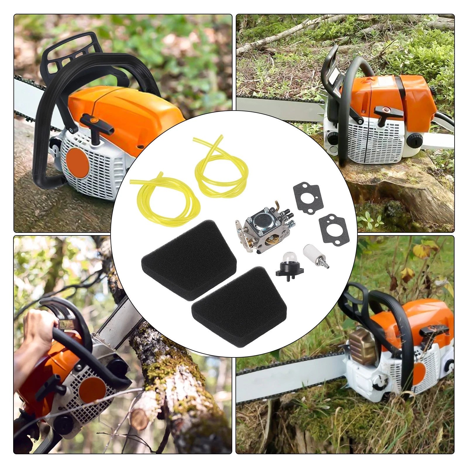 Carburetor with Air Filter for 42CC Chain Saw