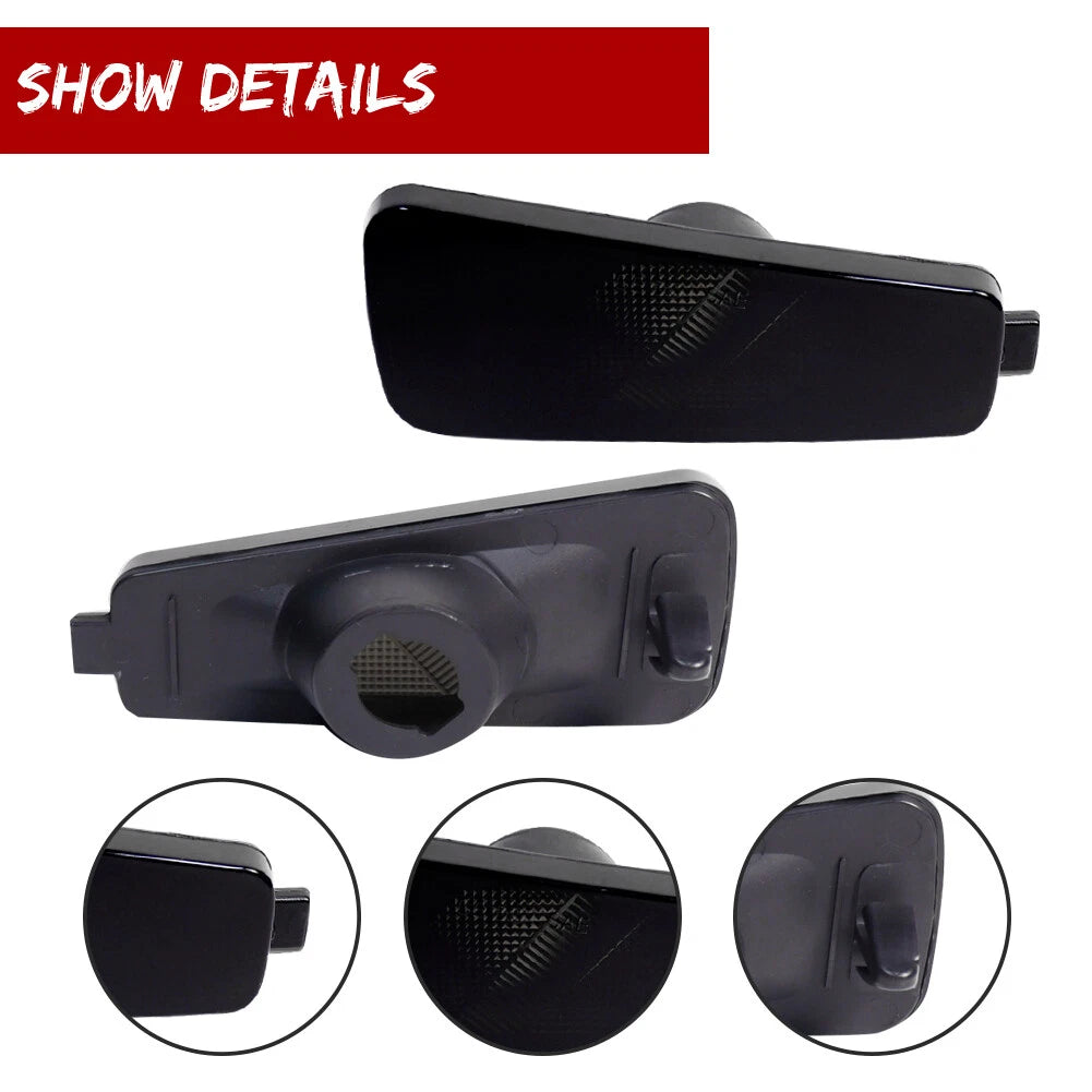 2X Smoke Lens Front Bumper Side Marker Lights for Chevrolet HHR (2006–2011)