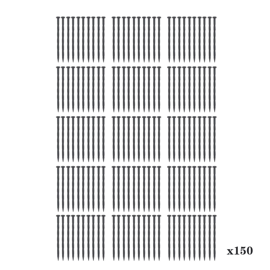 Set of 150 Plastic Garden Stakes for Lawn Edging