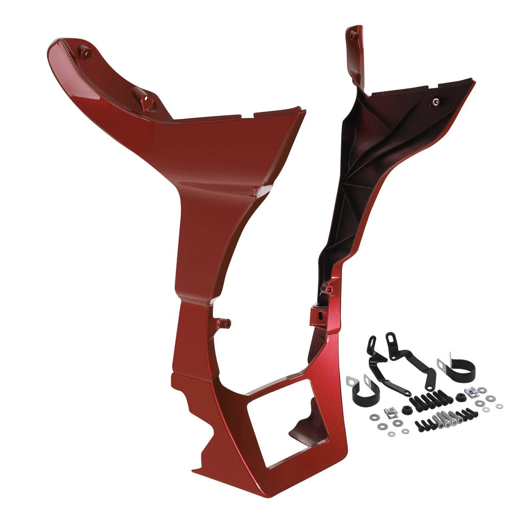 Side Fairings Chin Spoilers for Harley Road Glide FLTRX (2017–2024) Wicked Red