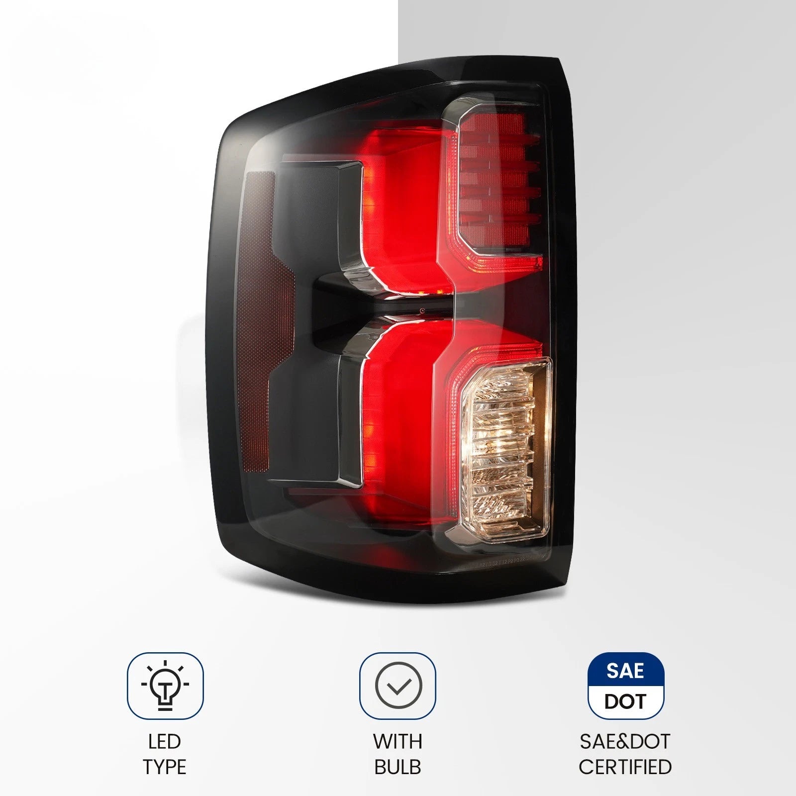 LED Tail Lights Pair for Chevy Silverado 1500 (2014–2019)
