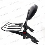 Adjustable Backrest Sissy Bar + Luggage Rack for Harley Touring (2009–2015)