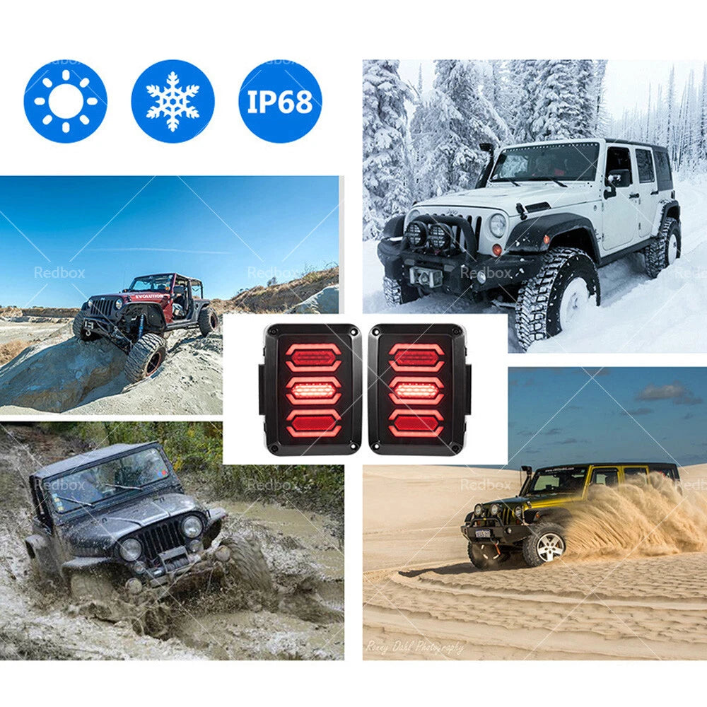 Smoked LED Tail Light for Jeep Wrangler JK (2007–2017)