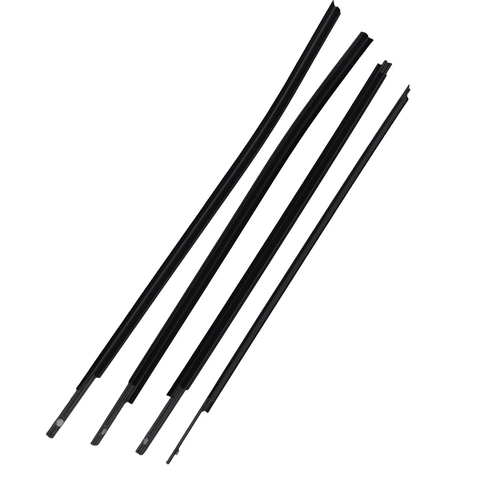 Set of 4 Window Belt Weatherstrips for Toyota Tundra CrewMax (2007–2019)