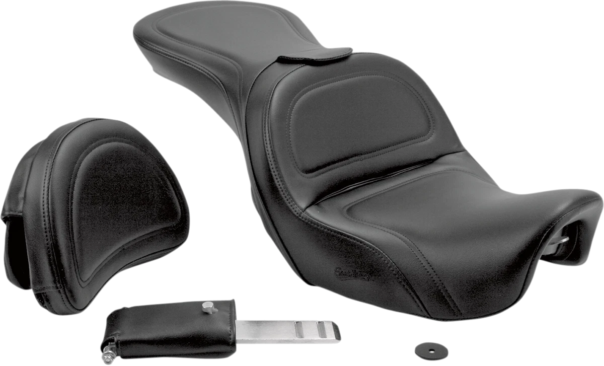 SADDLEMEN Explorer Seat with Backrest for FLD/FXD (2006–2017)