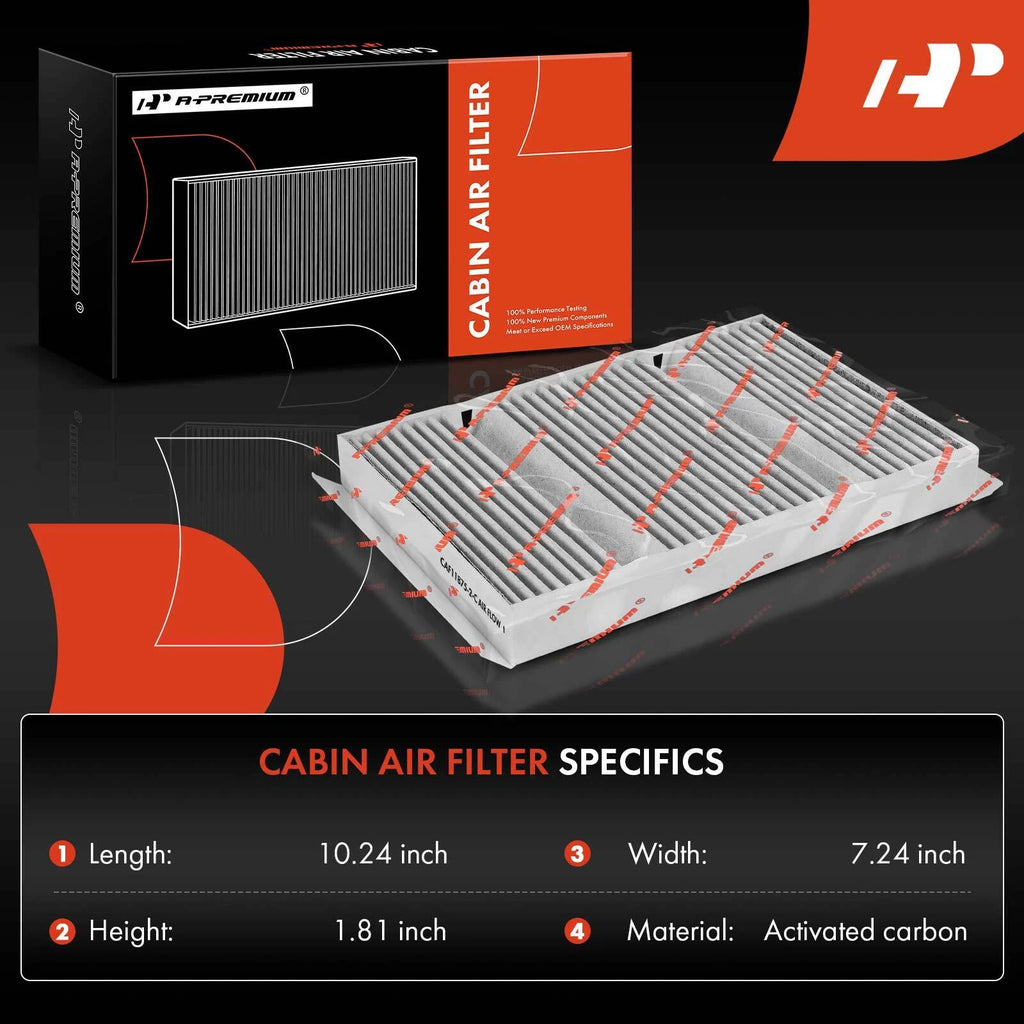 Set of 4 Cabin Air Filters for Mercedes-Benz Maybach S560 (2018–2019)