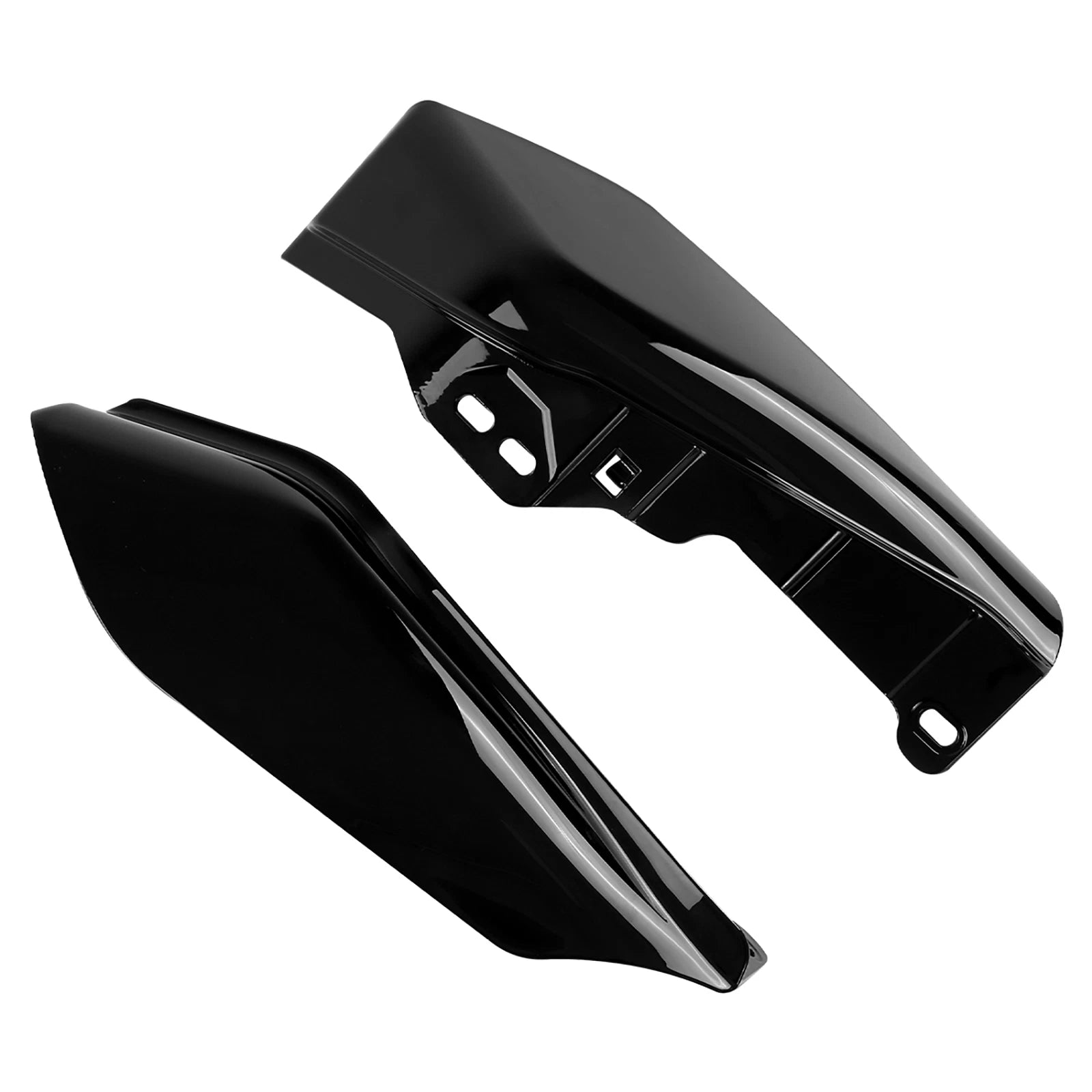 Black Mid Frame Air Deflectors for Harley Touring Street Glide (2017–2023)